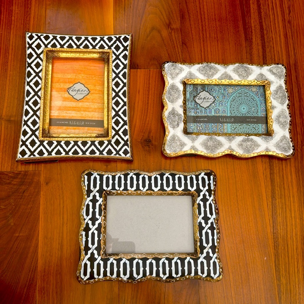 Set of Sicura Italian Designs Picture Frames Tangier Collection